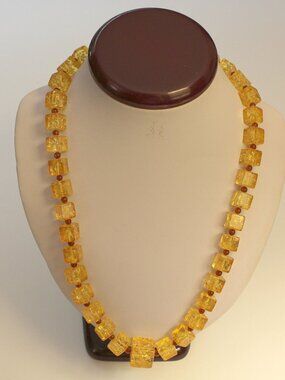 Vintage Amber Butterscotch Antique Baltic Amber  Necklace 19 inch Beads
